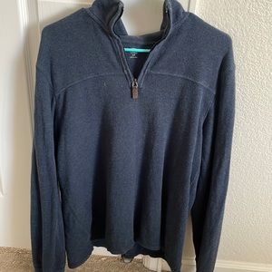 Navy Half-Zip Sweater